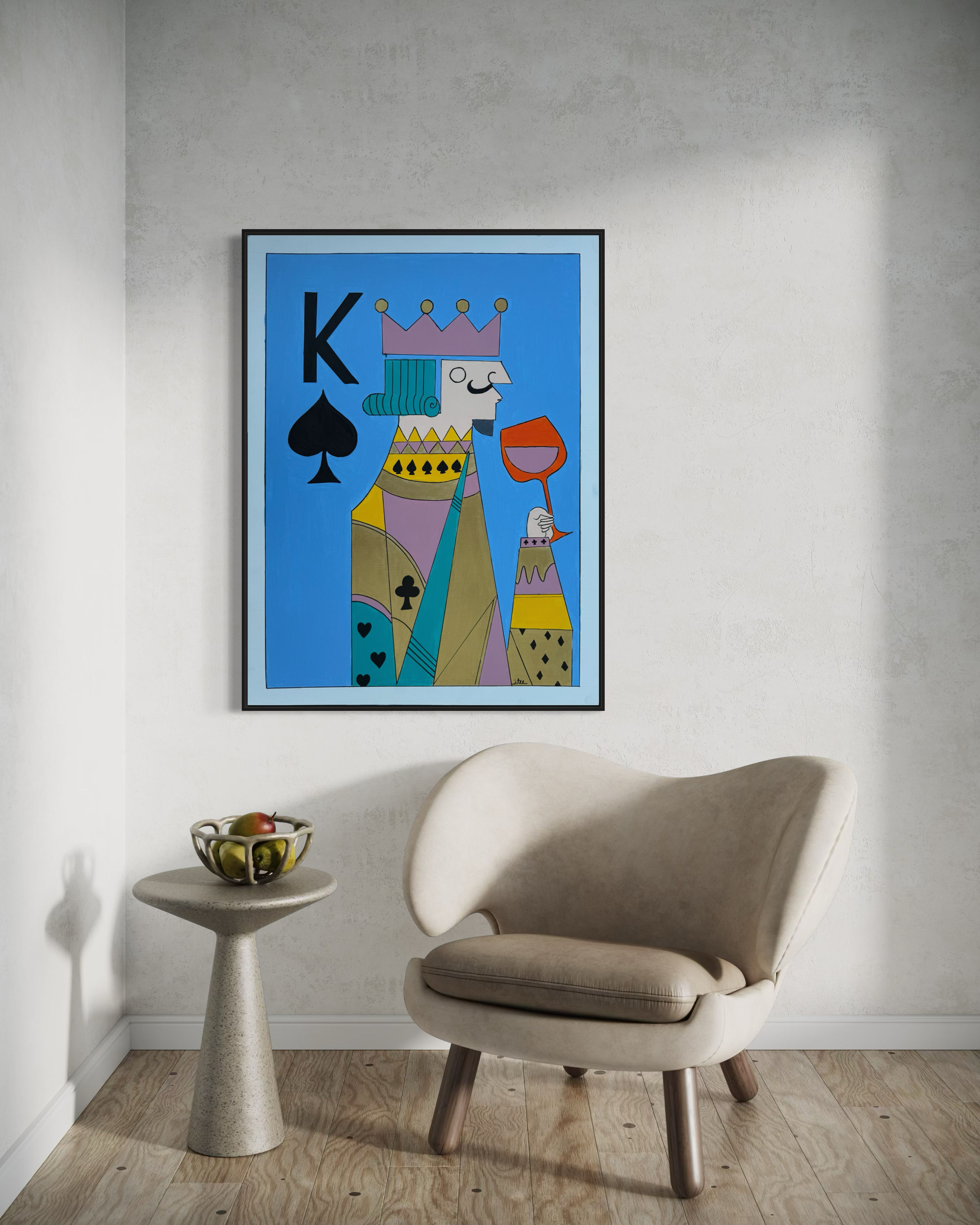 Giclee Print reproduction of the painting titled "King’s Tranquility" using only the finest inks and arc