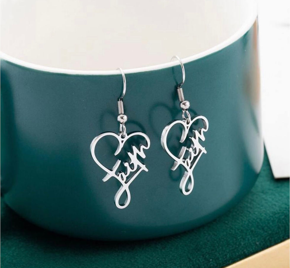Thumbnail: Earrings - Heart & Faith - Drop & Dangle