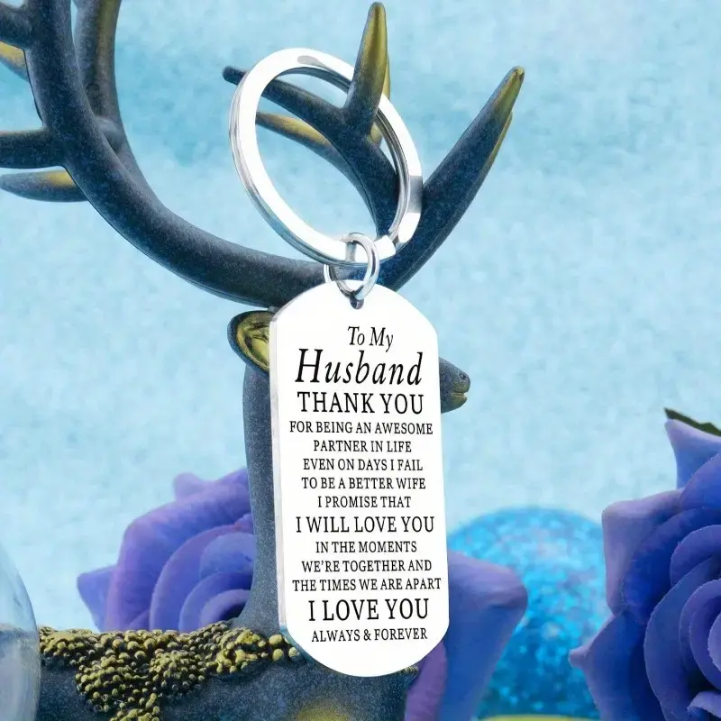 Thumbnail: Keyring - To My Husband – Sentimental Gift for Him