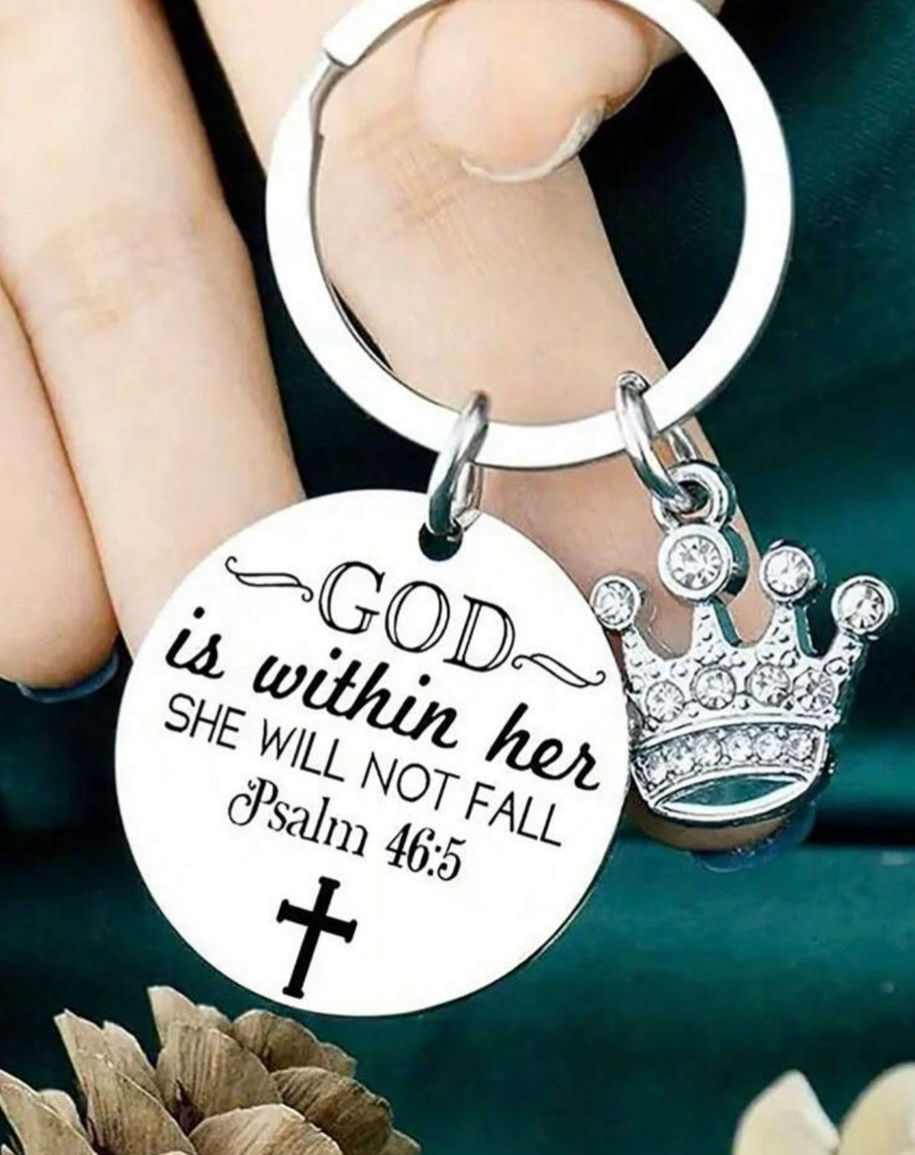 Thumbnail: Keyring - God is Within Her SheWill Not Fall - Psalm 46:5