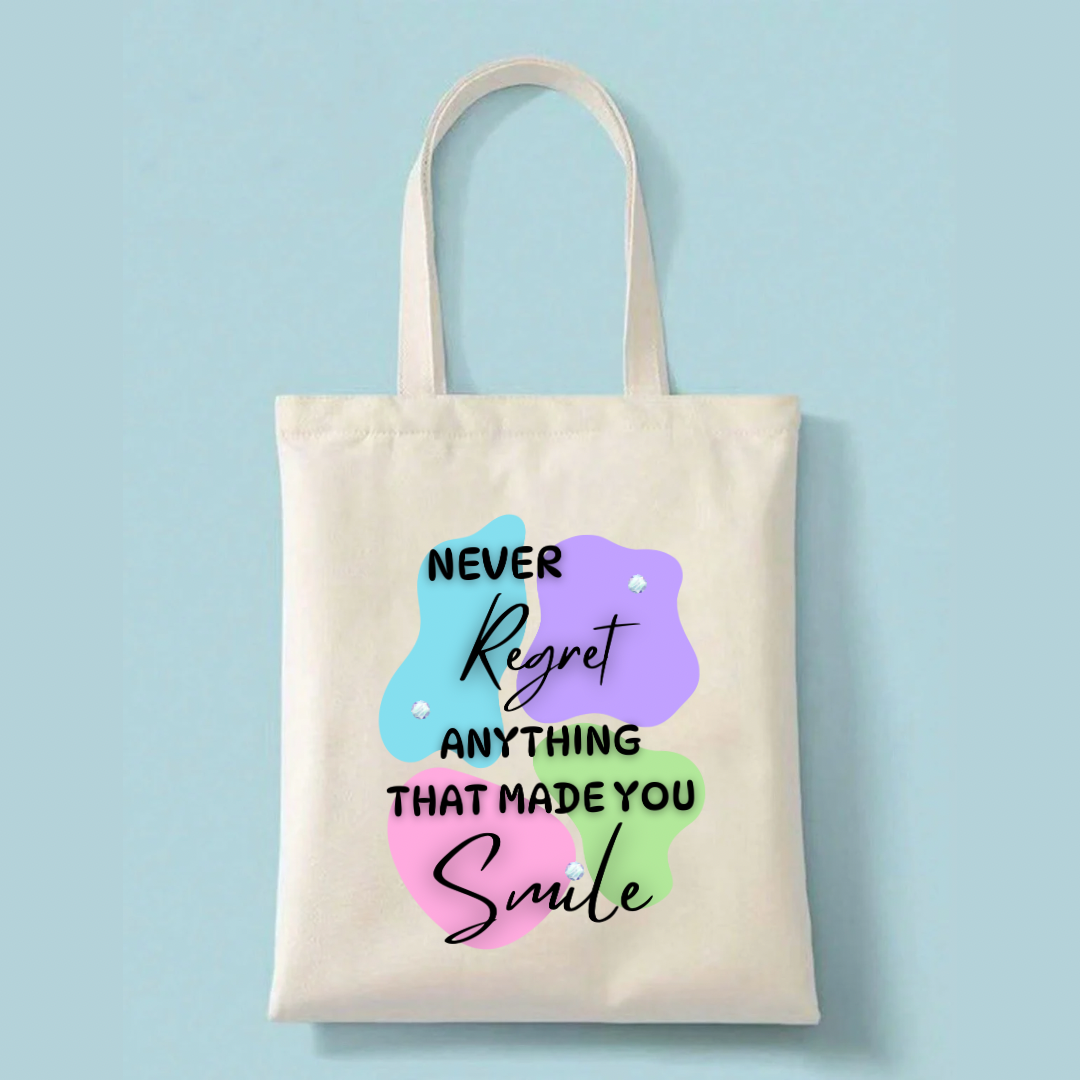 Canvas Tote Bag - Never Regret Anything