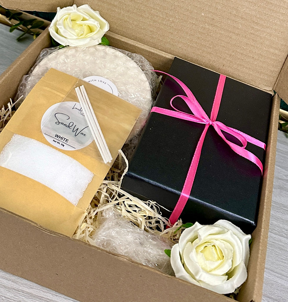 Gift set box gift wrapped