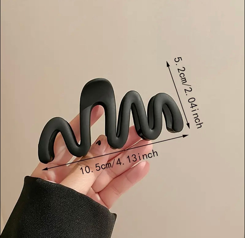 Thumbnail: Claw Clip - Large Wave - 1 Piece