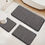 Thumbnail: Ultra Soft Non-Slip Bathroom Mat Set – 3-Piece | Dark Grey
