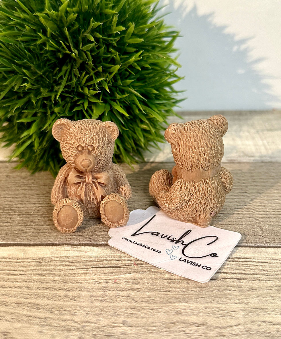 Thumbnail: Teddy Bears - 2 pcs - Candle Wax Embed