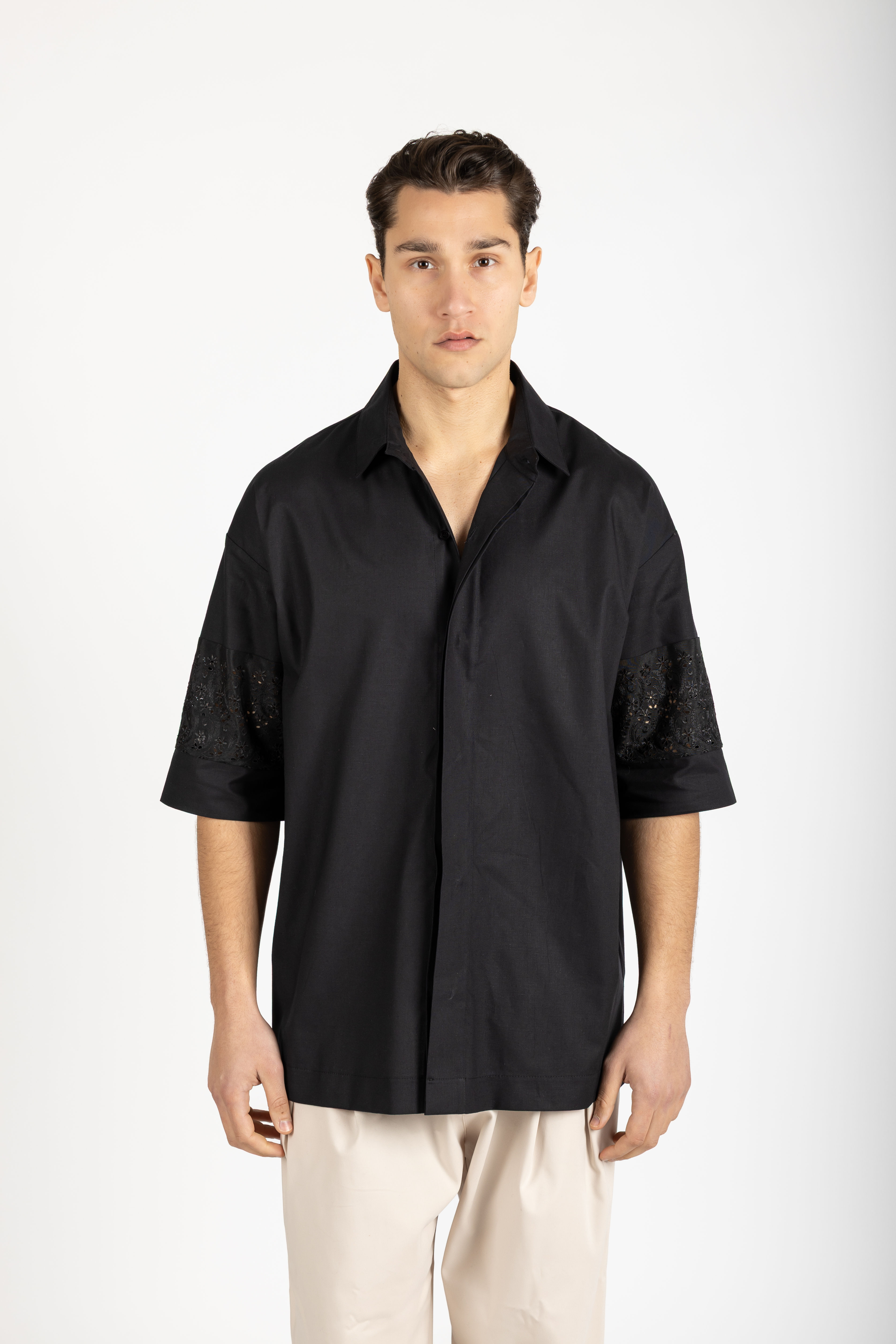 Lace Oversized Shirt
