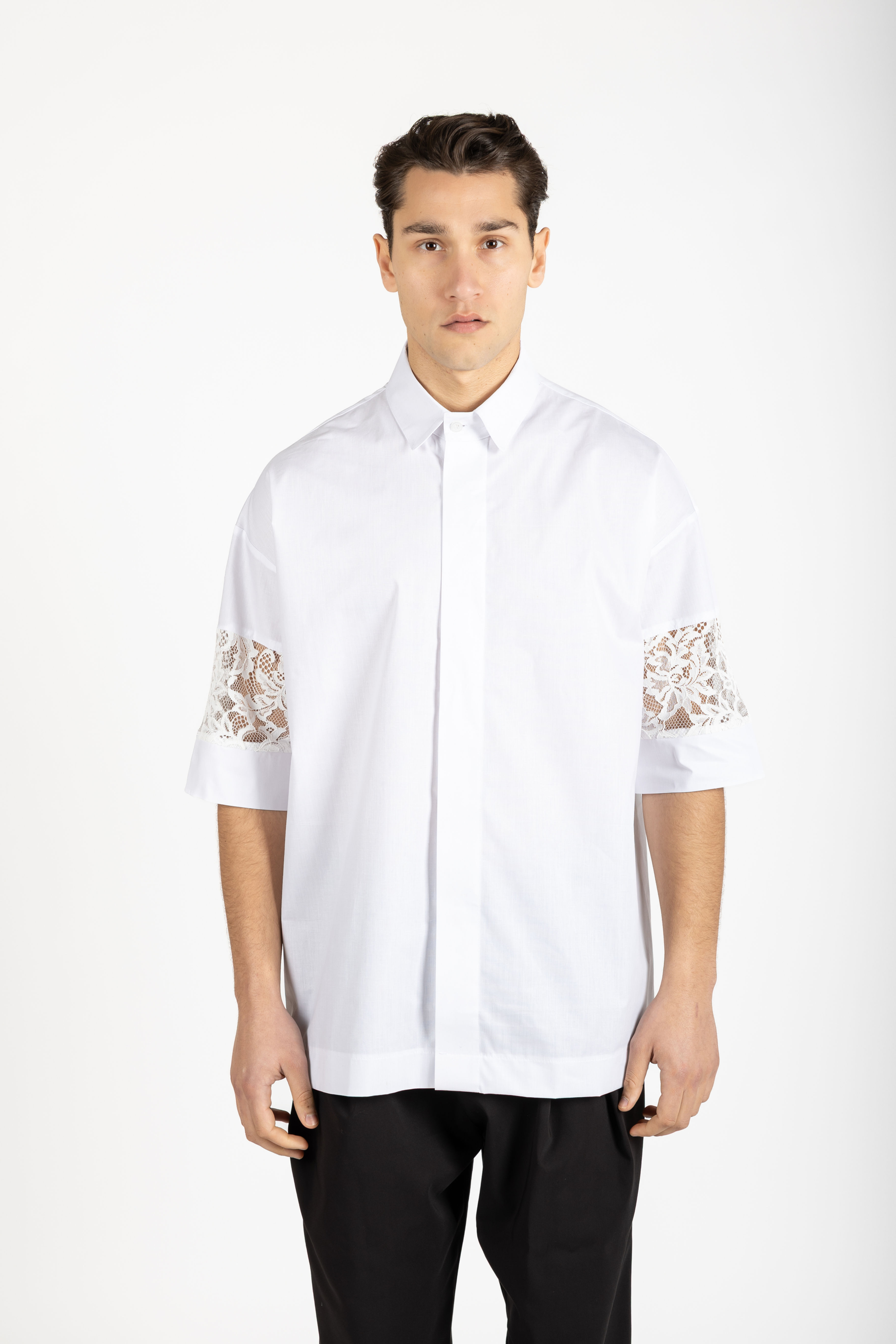 Lace Oversized Shirt