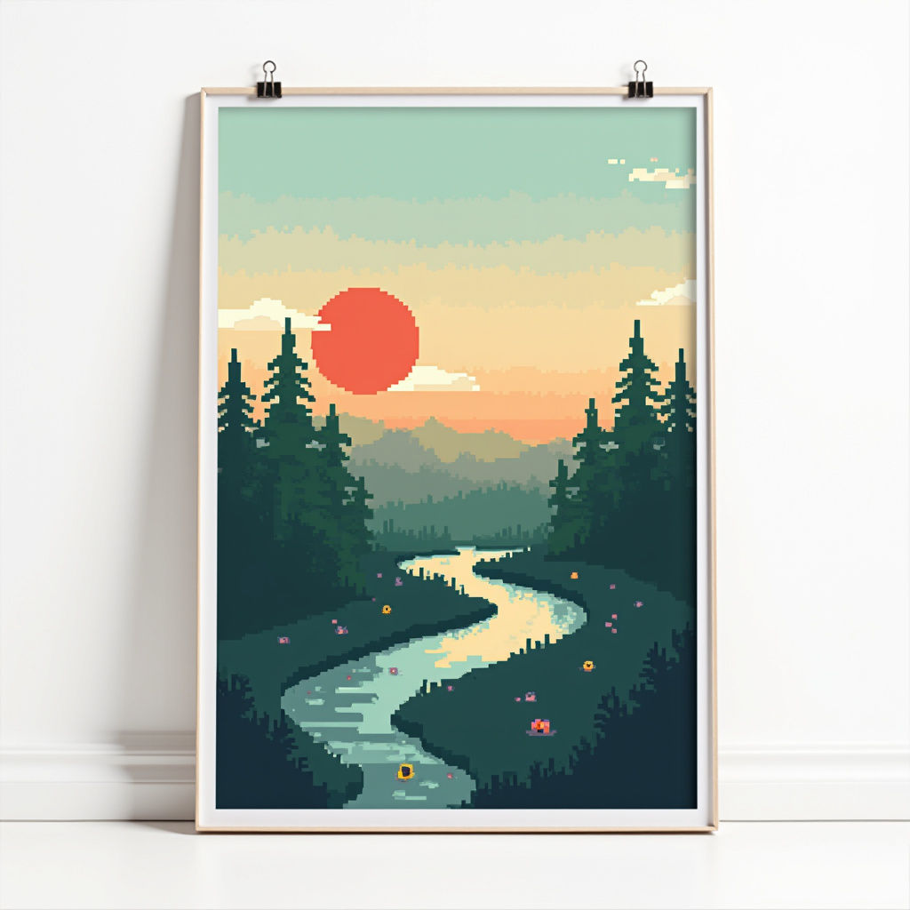 Pixel Art Poster