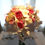 Miniature : vase martini composition blanc champagne et rose