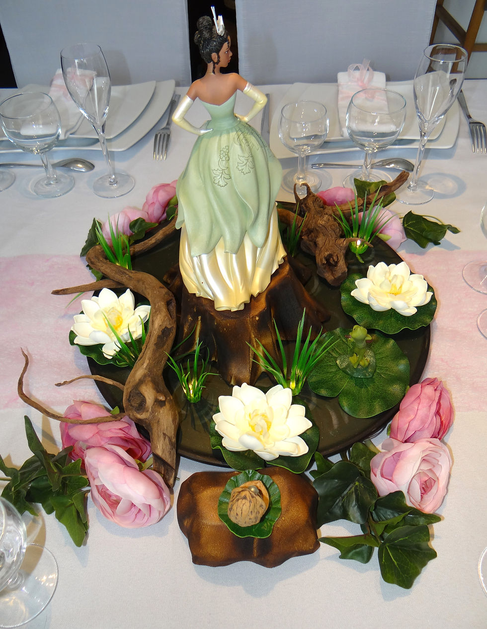Miniature : centre de table la princesse et la grenouille
