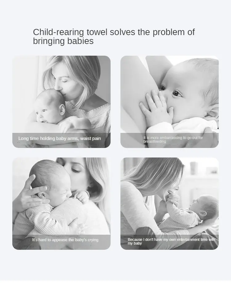 Thumbnail: Baby Wrap Newborn Sling Dual Use Infant Nursing Cover Carrier Mesh Fabric Breast