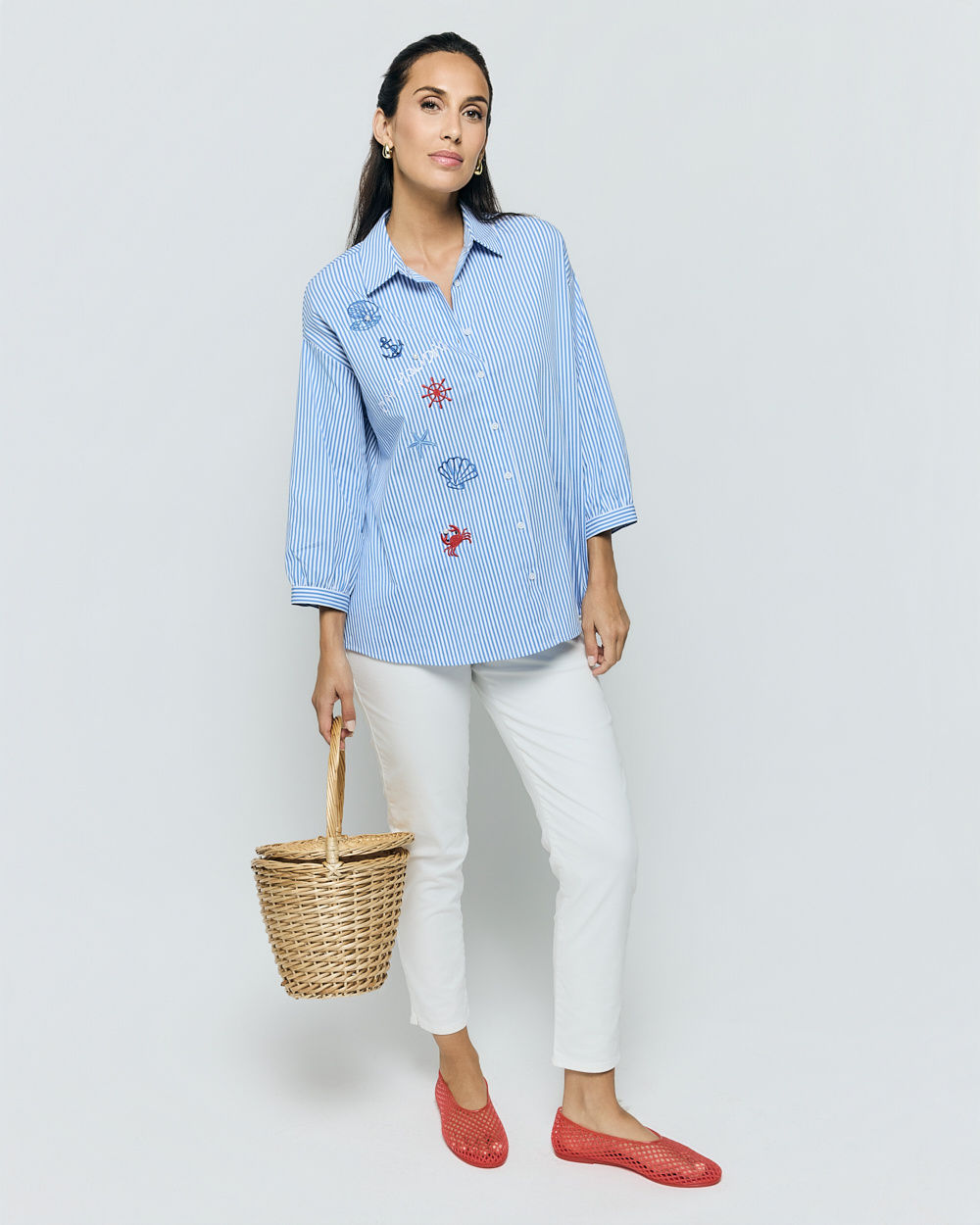 ANANKE- CHEMISIER RAYE FANTAISIE REF : ZNO417