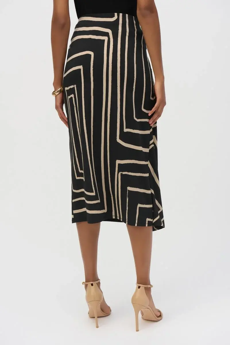 Миниатюра: JOSEPH RIBKOFF- JUPE NOIR ET BEIGE REF: 252187