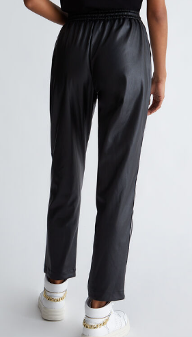 縮圖：LIU JO - PANTALON NOIR EFFET ENDUIT REF : TF3275