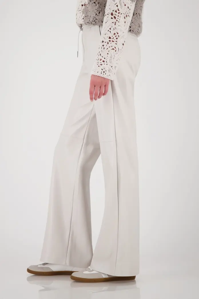 Miniature : MONARI- PANTALON DROIT SIMILI ECRU REF: 809170