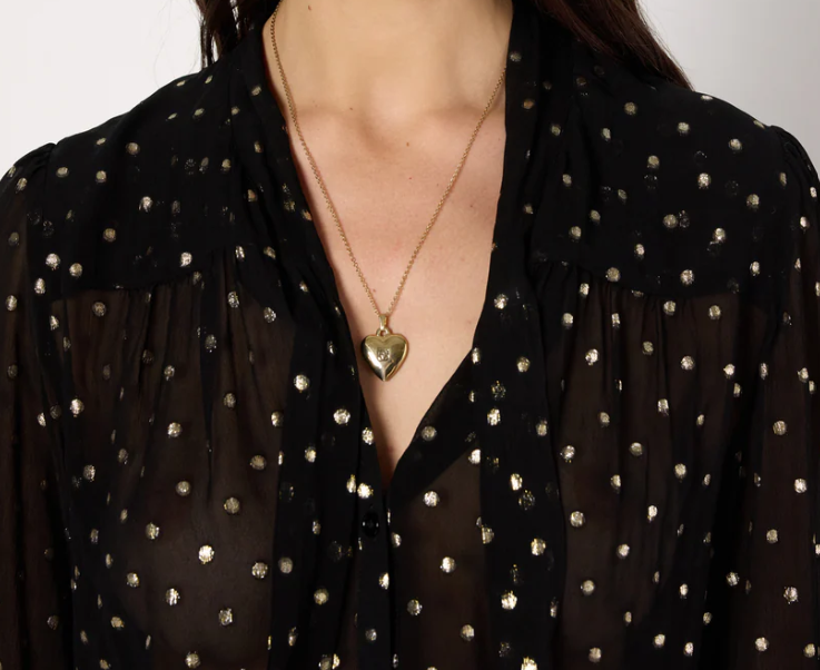 Miniature : GERARD DAREL- BLOUSE NOIR ET OR REF: ANDREE