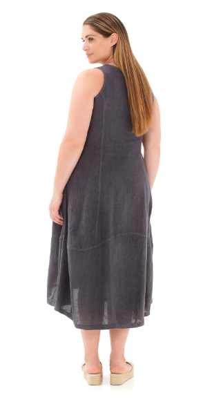 Miniatura: HARIS COTON - ROBE  COL DEBARDEUR LIN REF: DRS-6732