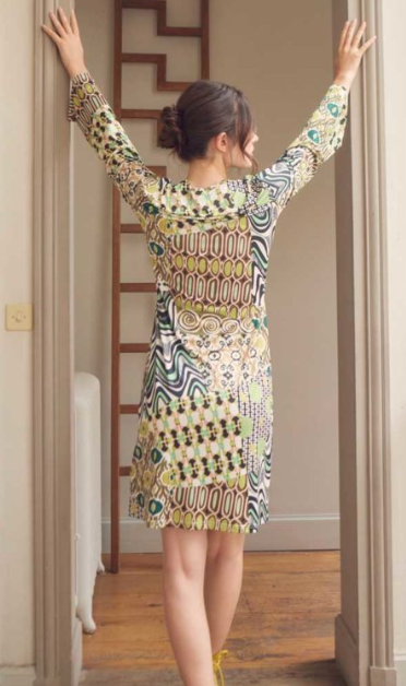 Miniaturbild: NATHALIE CHAIZE- ROBE IMPRIME VERT REF: PATCH