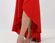 Thumbnail: FRANCK LYMAN- ROBE LONGUE ROUGE REF: 239146