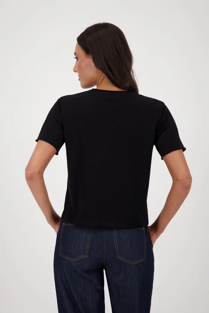 Miniature : MONARI- TSHIRT NOIR AIGLE SEQUINS REF: 808792