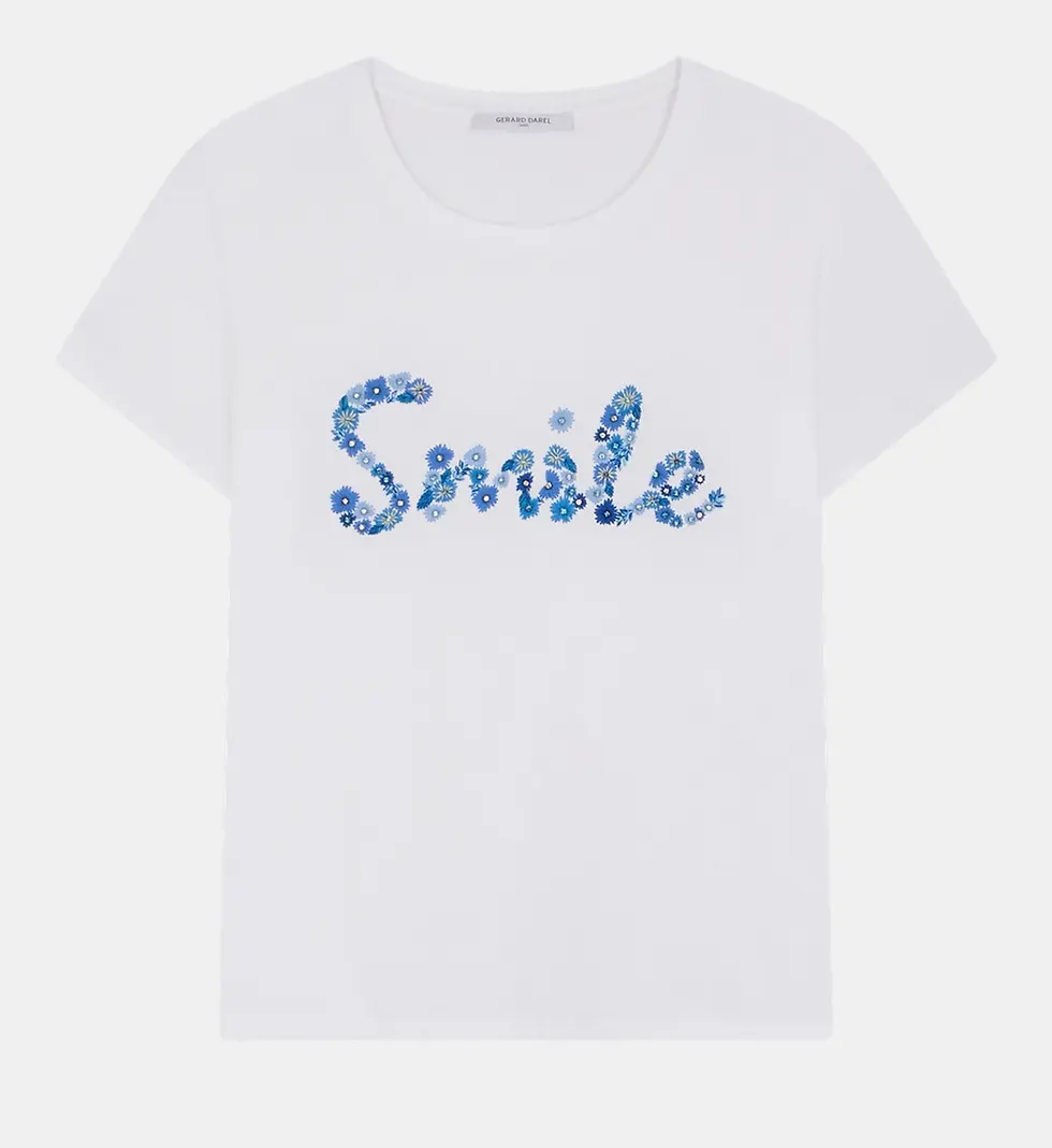 Миниатюра: GERARD DAREL - TSHIRT "SMILE" BLANC REF: ADAMO