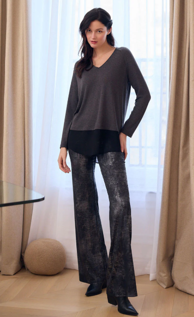 縮圖：NATHALIE CHAIZE- PANTALON EFFET ARGENT REF: YEL