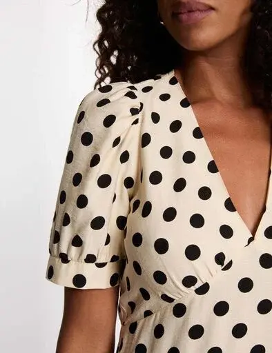 Miniature : MORGAN- ROBE ECRU A POIS REF: ROVITA