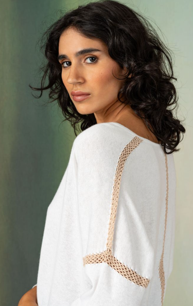 Miniaturbild: APOIL CASHMERE- PULL COL V UNI REF: HIXI