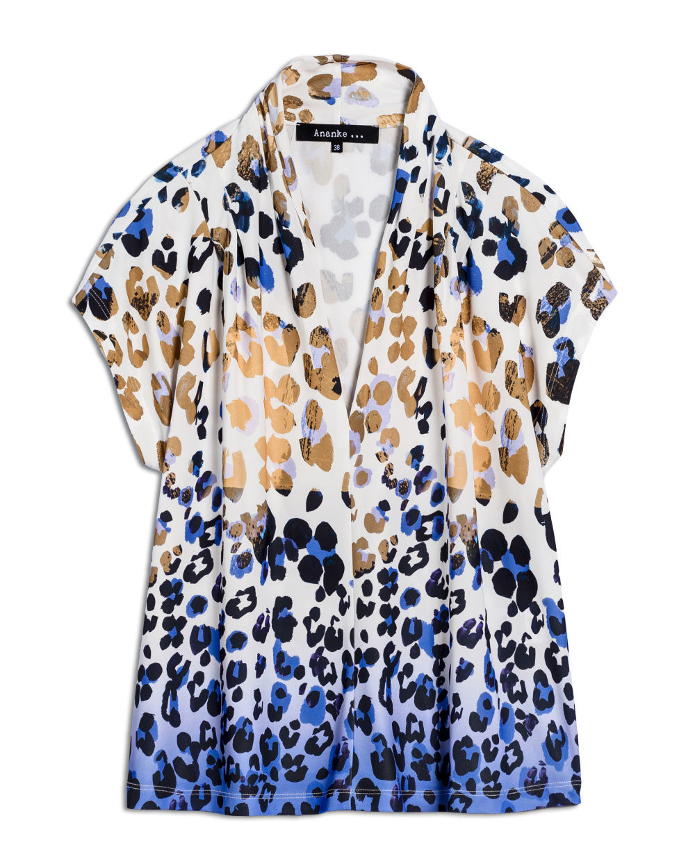 ANANKE- TSHIRT LEOPARD BLEU REF: ZNO411