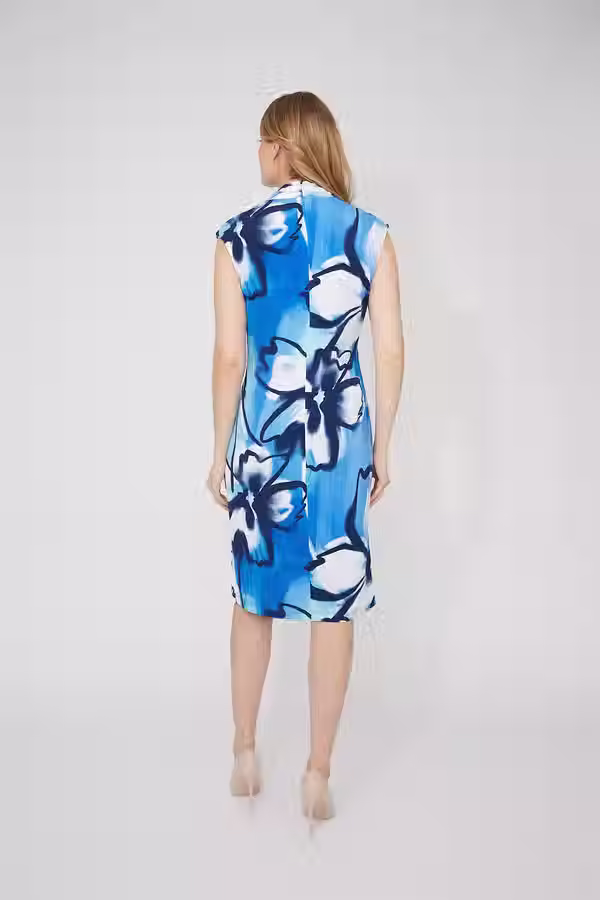 Miniature : FRANK LYMAN- ROBE IMPRIMEE BLEU REF: 266350