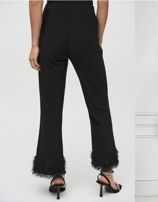 Miniatura: JOSEPH RIBKOFF- PANTALON NOIR FROUFROU REF: 244193