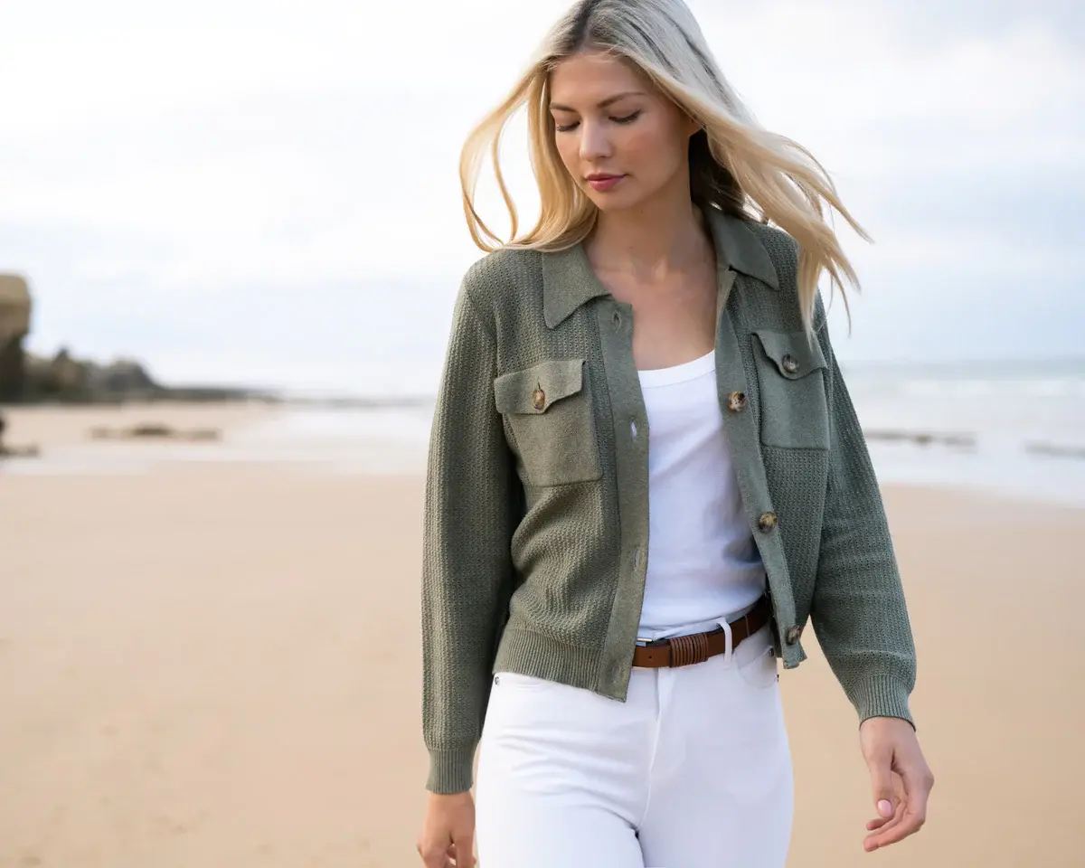 MARBLE- GILET BOUTON REF: 7352