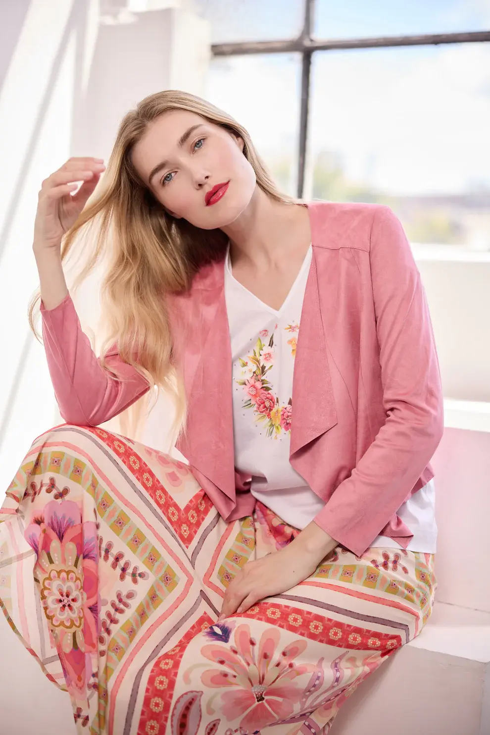 NATHALIE CHAIZE - VESTE FLUIDE EFFET DAIM REF: DAIM