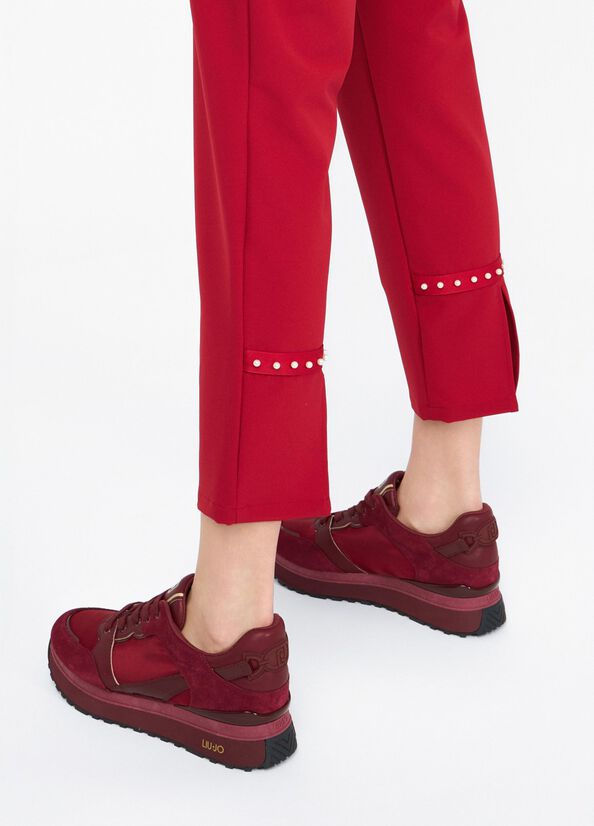 Thumbnail: LIU JO- PANTALON DROIT PERLES REF: TF5264