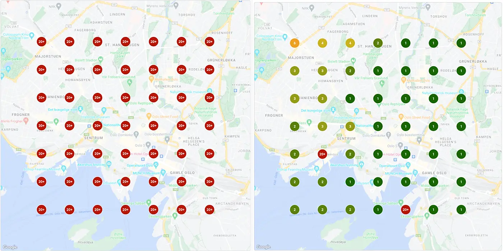 Forbedret lokal synlighet