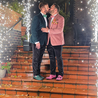 Outdoor photo opportunity for newlyweds at The Rabbit Hotel Northern Ireland