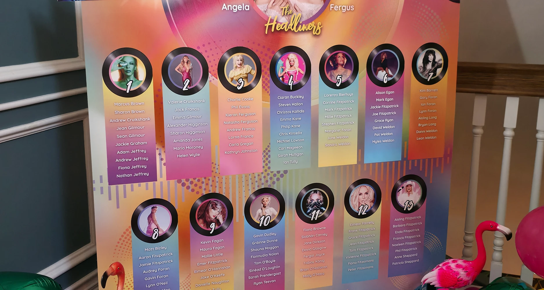 Pop Divas Seating Plan