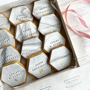 congratulations, engagement biscuits