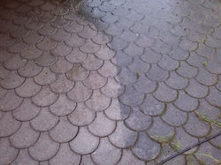 kontrast czystej kostki brukowej