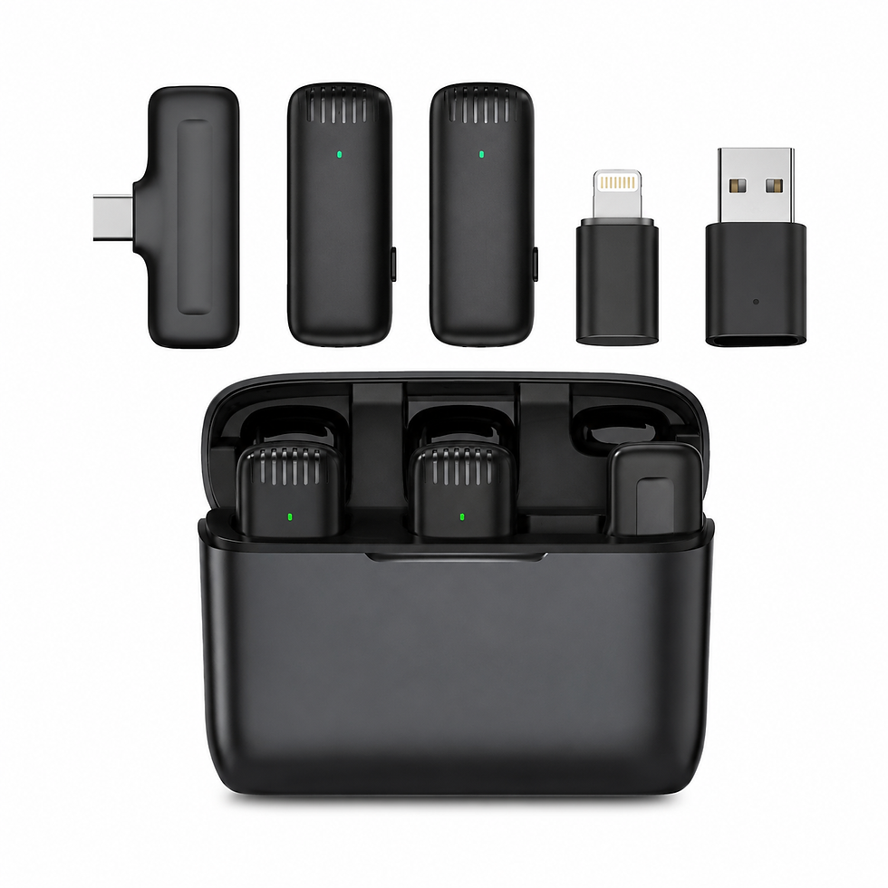 Thumbnail: Solvix Voice Pro – Wireless Lavalier Microphone with Charging Case
