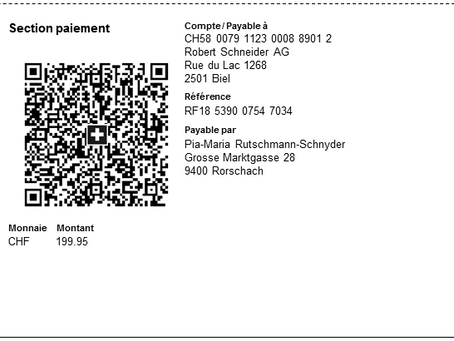 QR -Factures - 30 juin 2020