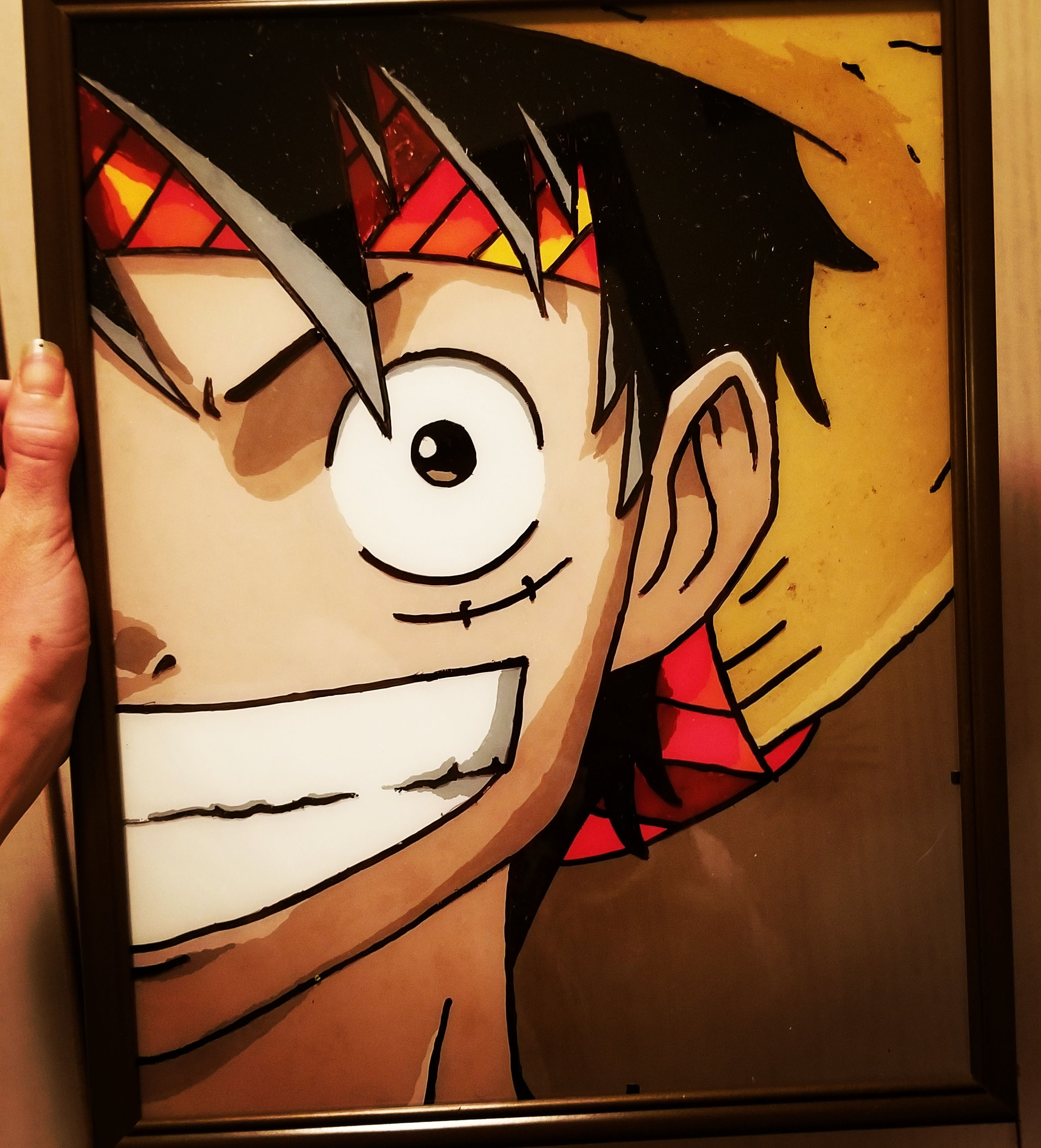 GrinningMonkey on Glass