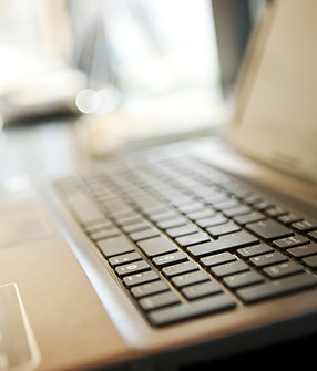 Laptop Keyboard Closeup