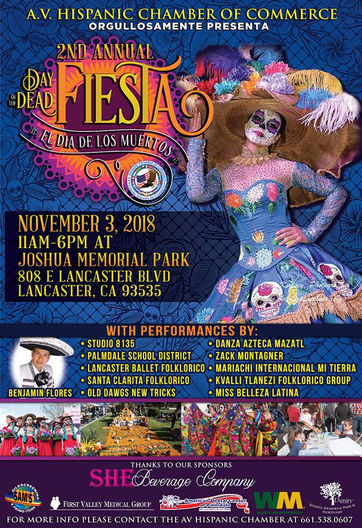 Antelope Valley Hispanic Chamber of Commerce To Host 2nd Annual Dia De Los Muertos Celebration