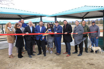 Yellen Park Shade Structures Ready for Use