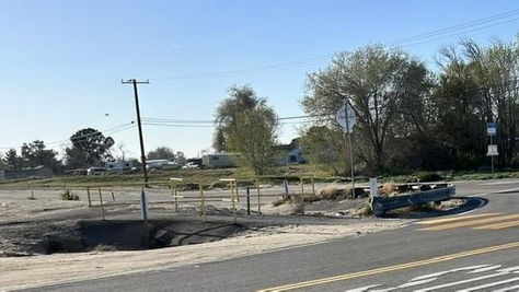 Guardrail construction at 180th and East Avenue O