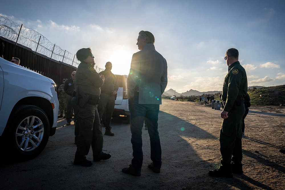 Governor Newsom Visits California Mexico Border
