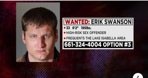 Wanted by the U.S. Marshals Erik Swanson.