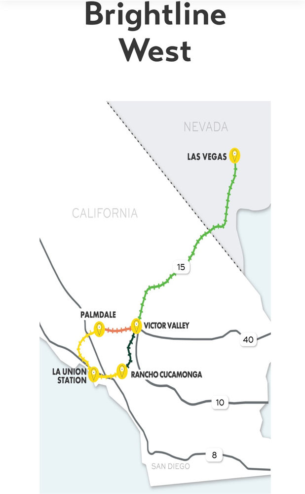 SoCal to Las Vegas high speed rail line could start construction this