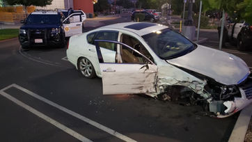 Man driving under the influence of marijuana, arrested after a hit and run collisions.
